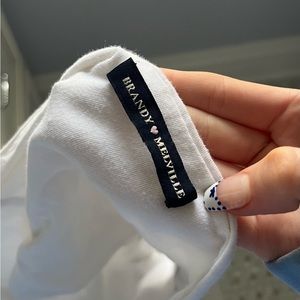 brandy melville white tube top